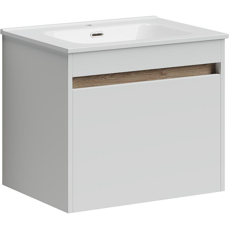 Тумба под раковину Sancos Smart 60 SM60W подвесная Белый глянец, купить, цена, заказать, магазин, доставка, скидка, промокод, купить, цена, заказать, магазин, доставка, скидка, промокод