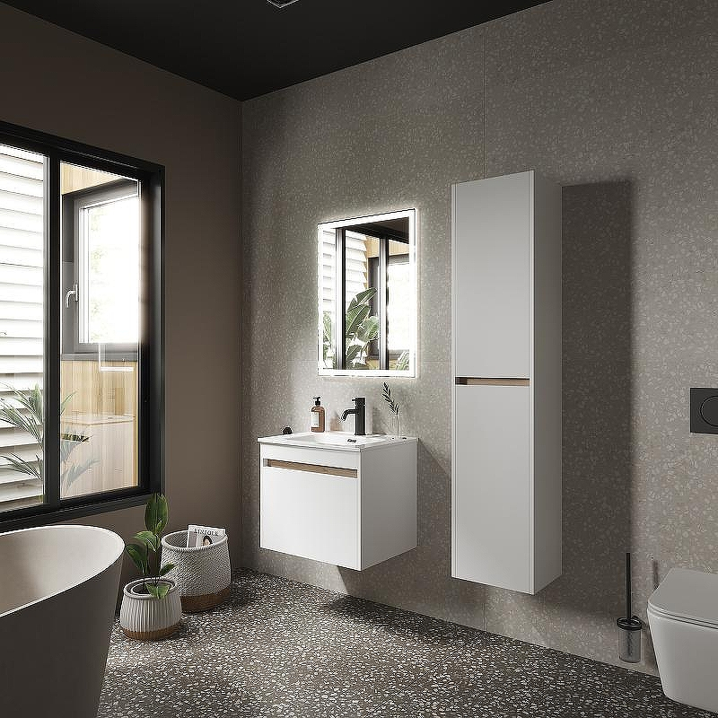 Тумба под раковину Sancos Smart 60 SM60W подвесная Белый глянец, купить, цена, заказать, магазин, доставка, скидка, промокод, купить, цена, заказать, магазин, доставка, скидка, промокод