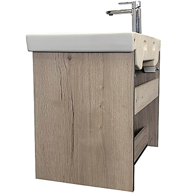 Тумба с раковиной Comforty Вена 70 00-00008929 подвесная Дуб дымчатый, купить, цена, заказать, магазин, доставка, скидка, промокод, купить, цена, заказать, магазин, доставка, скидка, промокод