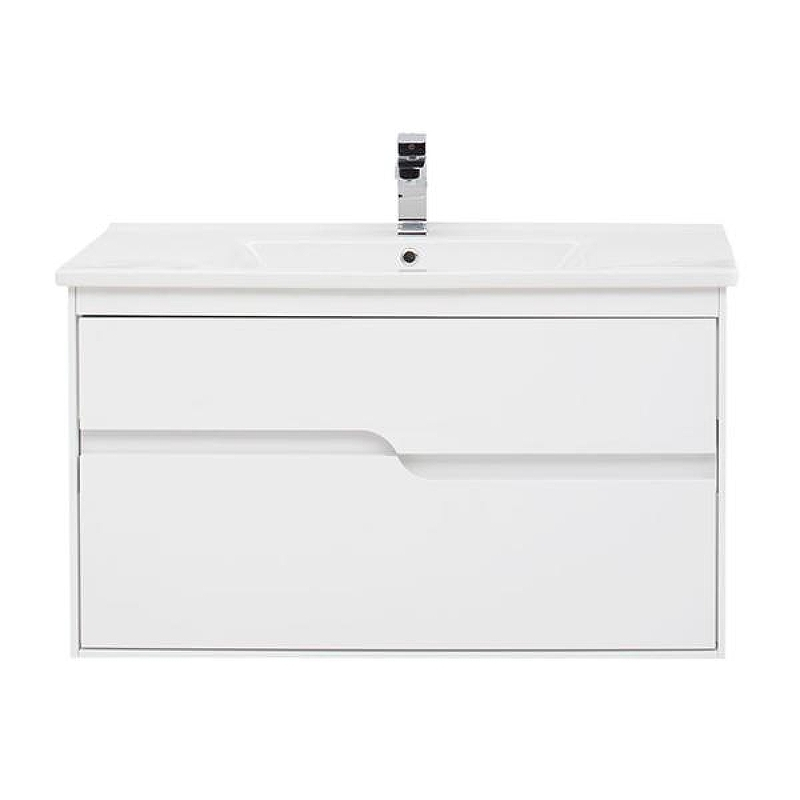 Тумба под раковину Aquanet Модена 100 198489 подвесная Белый глянец, купить, цена, заказать, магазин, доставка, скидка, промокод, купить, цена, заказать, магазин, доставка, скидка, промокод