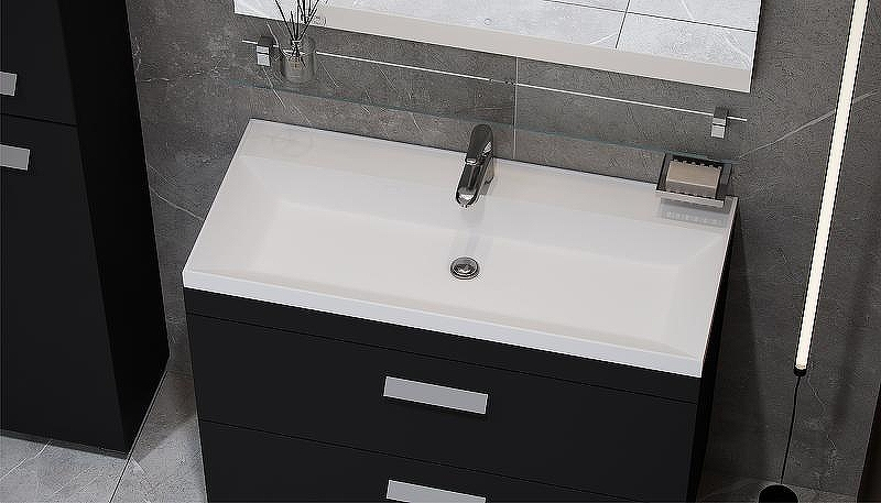 Тумба под раковину Velvex Orlando 100 tn.ORL.CLA.100.2Y Графит, купить, цена, заказать, магазин, доставка, скидка, промокод, купить, цена, заказать, магазин, доставка, скидка, промокод