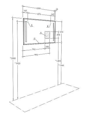 Зеркало Aquaton Отель 120 1A101402OT010 с подсветкой с функцией антипар