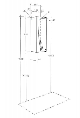 Подвесной шкаф Aquaton Минима М 30 R 1A001803MN01R Белый