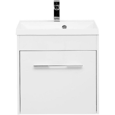 Тумба с раковиной Aquanet Августа 58 287691 подвесная Белая