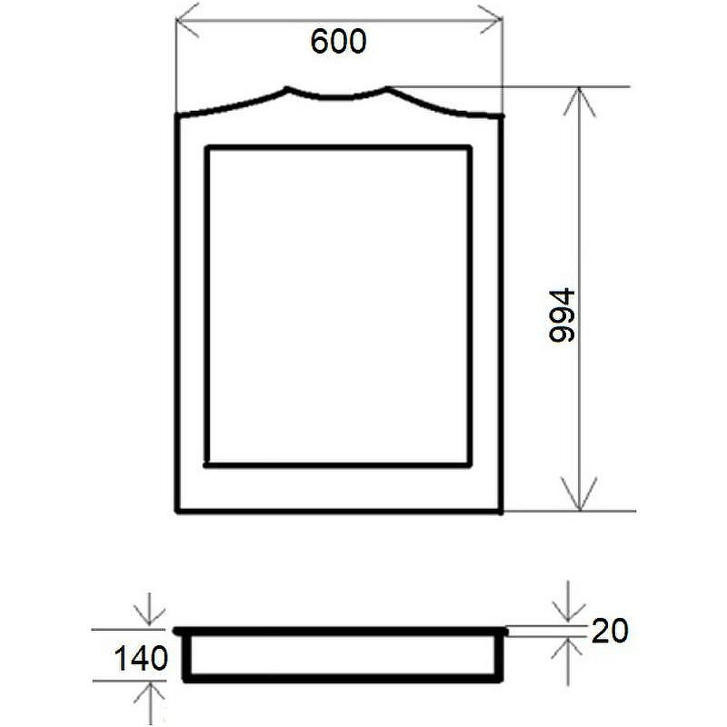 Зеркало Orange Classic 60 Белое, купить, цена, заказать, магазин, доставка, скидка, промокод, купить, цена, заказать, магазин, доставка, скидка, промокод