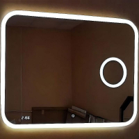 Зеркало Relisan Constance 800х600 Гл000024353 с подсветкой с сенсорным выключателем, увеличением и часами, купить, цена, заказать, магазин, доставка, скидка, промокод, купить, цена, заказать, магазин, доставка, скидка, промокод