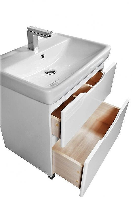 Тумба под раковину Dreja Q Plus 70 99.0005 Белый глянец, купить, цена, заказать, магазин, доставка, скидка, промокод, купить, цена, заказать, магазин, доставка, скидка, промокод