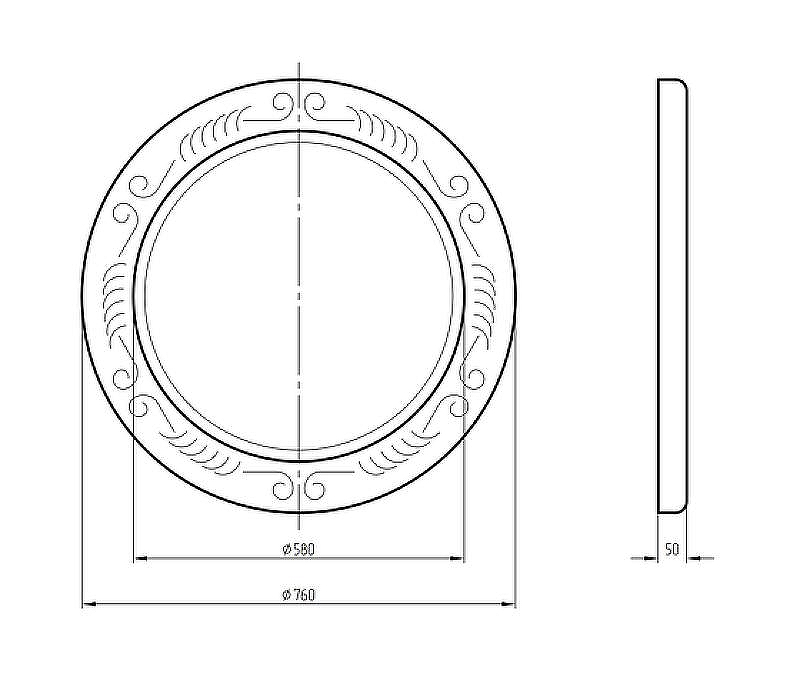 Зеркало Migliore CDB 75 30584 Золото, купить, цена, заказать, магазин, доставка, скидка, промокод, купить, цена, заказать, магазин, доставка, скидка, промокод
