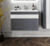 Тумба под раковину Бриклаер Берлин 80 4627125416156 подвесная Оникс серый, купить, цена, заказать, магазин, доставка, скидка, промокод, купить, цена, заказать, магазин, доставка, скидка, промокод