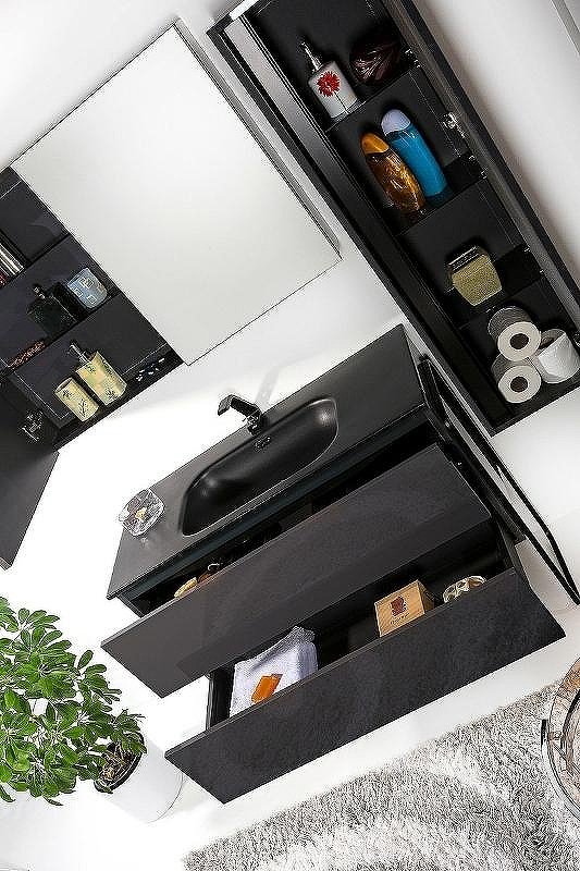 Тумба под раковину Boheme Armadi Art Vallessi 120 837-120-A glossy подвесная Антрацит глянец, купить, цена, заказать, магазин, доставка, скидка, промокод, купить, цена, заказать, магазин, доставка, скидка, промокод