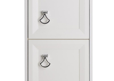 Шкаф пенал ASB-Woodline Риола 40 12420 подвесной Белый