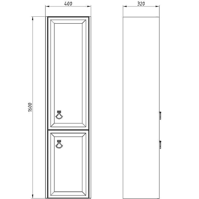 Шкаф пенал ASB-Woodline Риола 40 12420 подвесной Белый, купить, цена, заказать, магазин, доставка, скидка, промокод, купить, цена, заказать, магазин, доставка, скидка, промокод