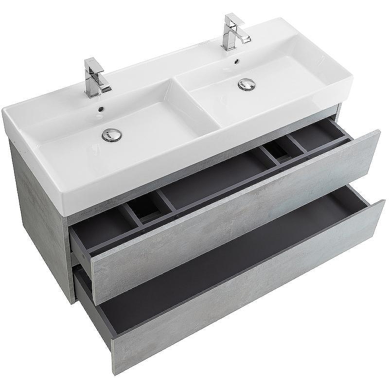 Тумба под раковину Cezares Molveno 46 120 MOLVENO 46-120-2C-SO-2-BET подвесная Beton, купить, цена, заказать, магазин, доставка, скидка, промокод, купить, цена, заказать, магазин, доставка, скидка, промокод