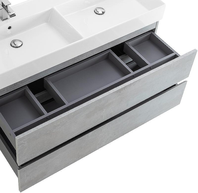 Тумба под раковину Cezares Molveno 46 120 MOLVENO 46-120-2C-SO-2-BET подвесная Beton, купить, цена, заказать, магазин, доставка, скидка, промокод, купить, цена, заказать, магазин, доставка, скидка, промокод