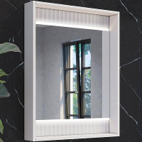 Зеркало Comforty 60 00-00001278 с подсветкой Белое с бесконтактным выключателем, купить, цена, заказать, магазин, доставка, скидка, промокод, купить, цена, заказать, магазин, доставка, скидка, промокод