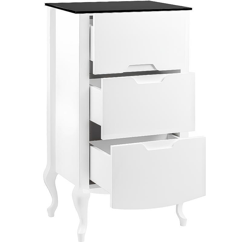 Комод Veedi Rustika 95 RST000K Белый Черный, купить, цена, заказать, магазин, доставка, скидка, промокод, купить, цена, заказать, магазин, доставка, скидка, промокод