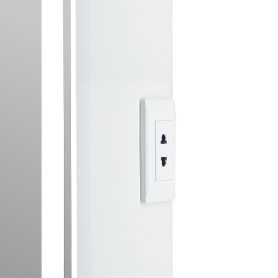 Зеркальный шкаф Reflexion Circle 550х800 L RF2107SR с подсветкой Белый матовый