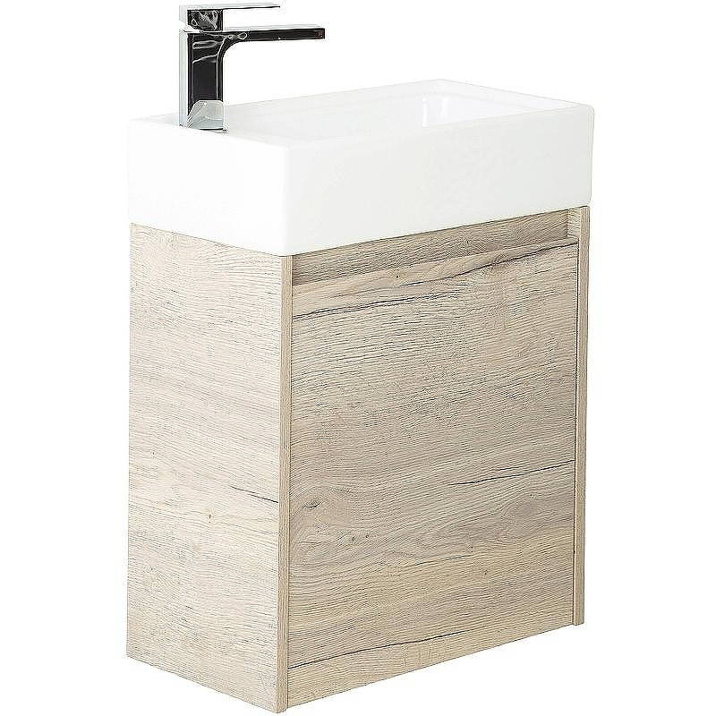 Тумба под раковину BelBagno Kraft Mini 50 L KRAFT MINI-500/260-1A-SO-RGB-L подвесная Rovere Galifax Bianco, купить, цена, заказать, магазин, доставка, скидка, промокод, купить, цена, заказать, магазин, доставка, скидка, промокод