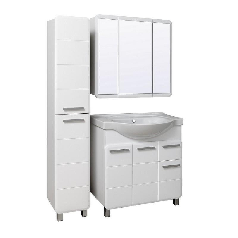 Зеркальный шкаф Runo Эрика 80 УТ000003321 Белый, купить, цена, заказать, магазин, доставка, скидка, промокод, купить, цена, заказать, магазин, доставка, скидка, промокод