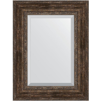 Зеркало Evoform Exclusive 82х62 BY 3404 с фацетом в багетной раме - Состаренное дерево с орнаментом 120, купить, цена, заказать, магазин, доставка, скидка, промокод, купить, цена, заказать, магазин, доставка, скидка, промокод