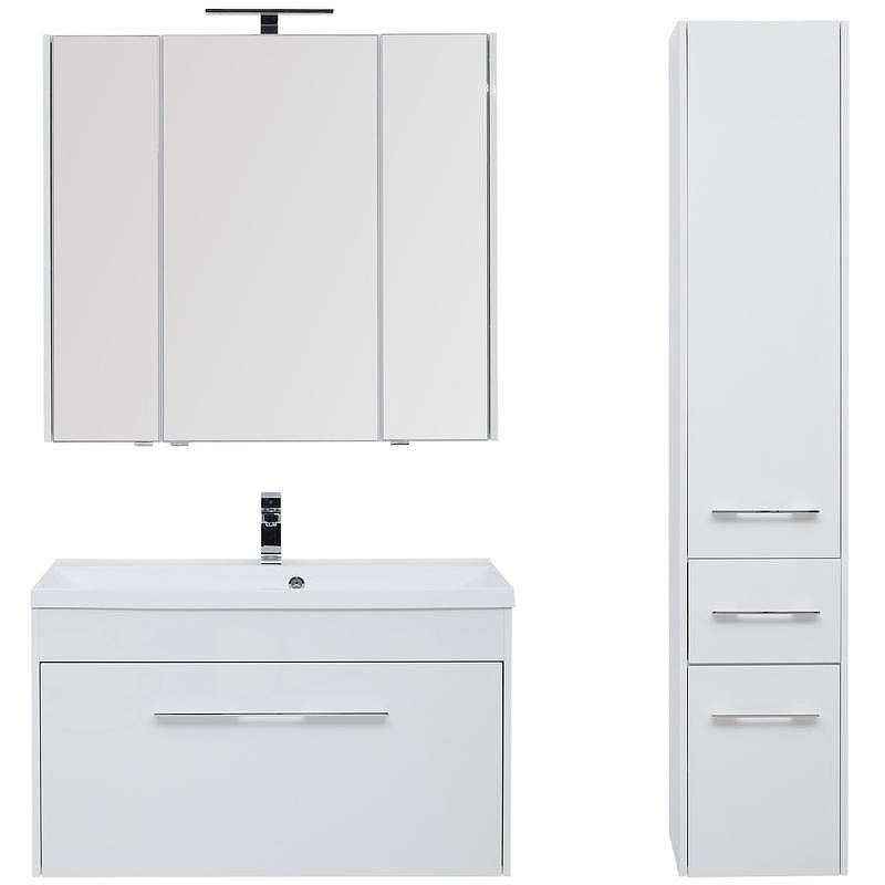 Тумба под раковину Aquanet Августа 100 210019 подвесная Белая, купить, цена, заказать, магазин, доставка, скидка, промокод, купить, цена, заказать, магазин, доставка, скидка, промокод