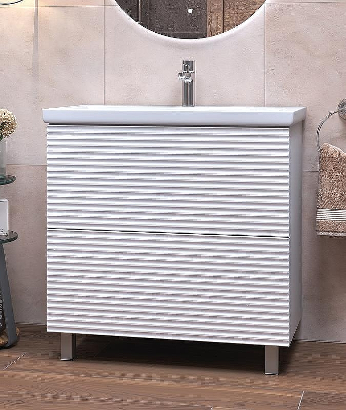 Тумба под раковину Vigo Otti 80 tn.OTT.COM.80.2Y Белая, купить, цена, заказать, магазин, доставка, скидка, промокод, купить, цена, заказать, магазин, доставка, скидка, промокод