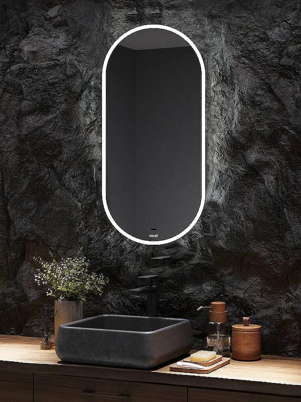 Зеркало VIANT Марсель 55 VMAR55100-ZLED с подсветкой с бесконтактным выключателем, купить, цена, заказать, магазин, доставка, скидка, промокод, купить, цена, заказать, магазин, доставка, скидка, промокод