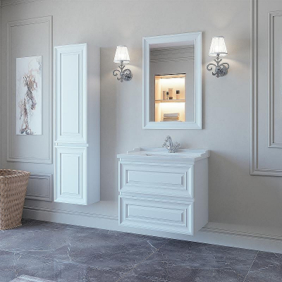 Зеркало Caprigo Ponza 60 13530-B231 Белое матовое