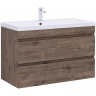 Тумба под раковину Aquanet Нота New 100 334194 подвесная Дуб веллингтон табак, купить, цена, заказать, магазин, доставка, скидка, промокод, купить, цена, заказать, магазин, доставка, скидка, промокод
