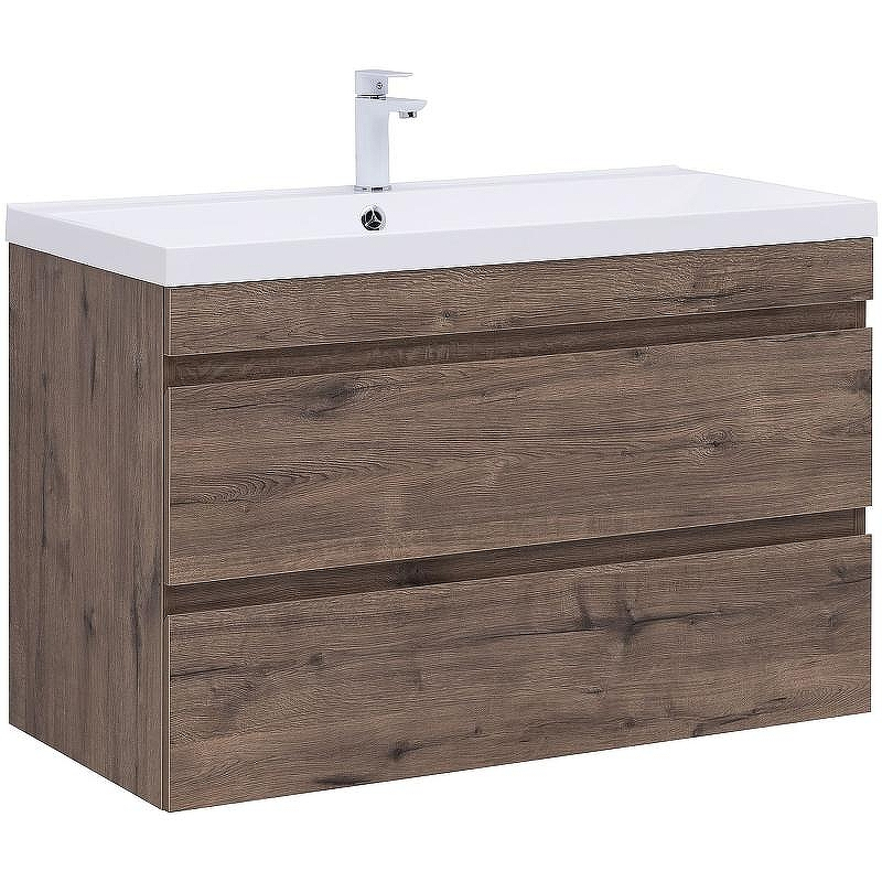 Тумба под раковину Aquanet Нота New 100 334194 подвесная Дуб веллингтон табак, купить, цена, заказать, магазин, доставка, скидка, промокод, купить, цена, заказать, магазин, доставка, скидка, промокод