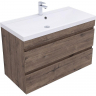 Тумба под раковину Aquanet Нота New 100 334194 подвесная Дуб веллингтон табак, купить, цена, заказать, магазин, доставка, скидка, промокод, купить, цена, заказать, магазин, доставка, скидка, промокод