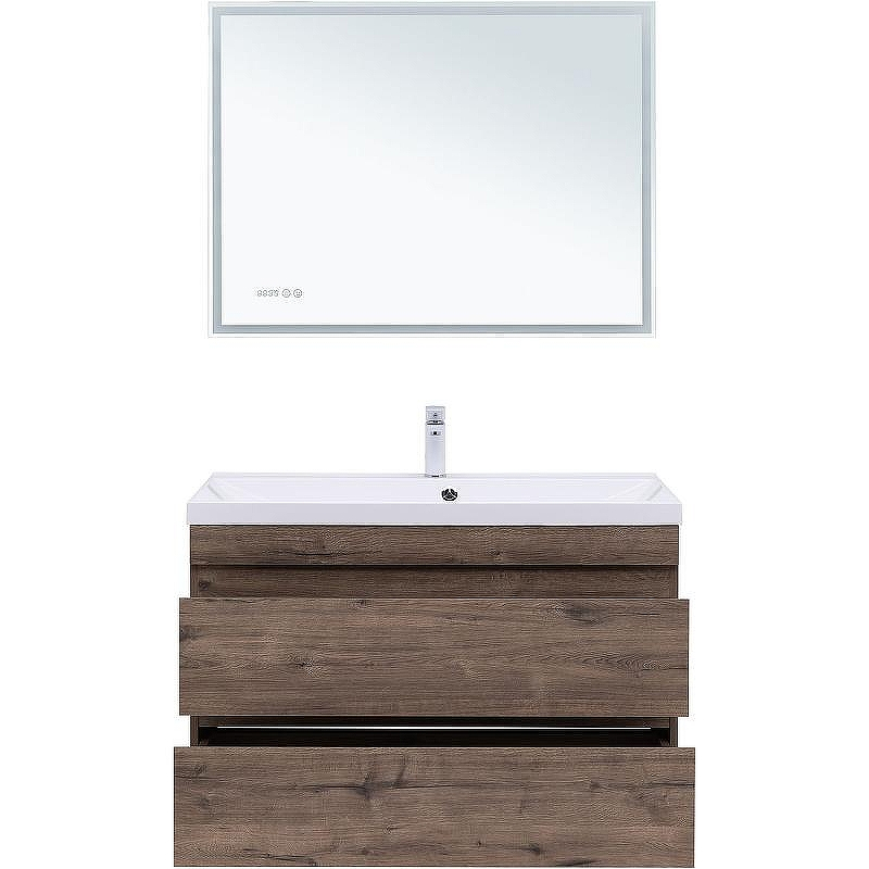 Тумба под раковину Aquanet Нота New 100 334194 подвесная Дуб веллингтон табак, купить, цена, заказать, магазин, доставка, скидка, промокод, купить, цена, заказать, магазин, доставка, скидка, промокод