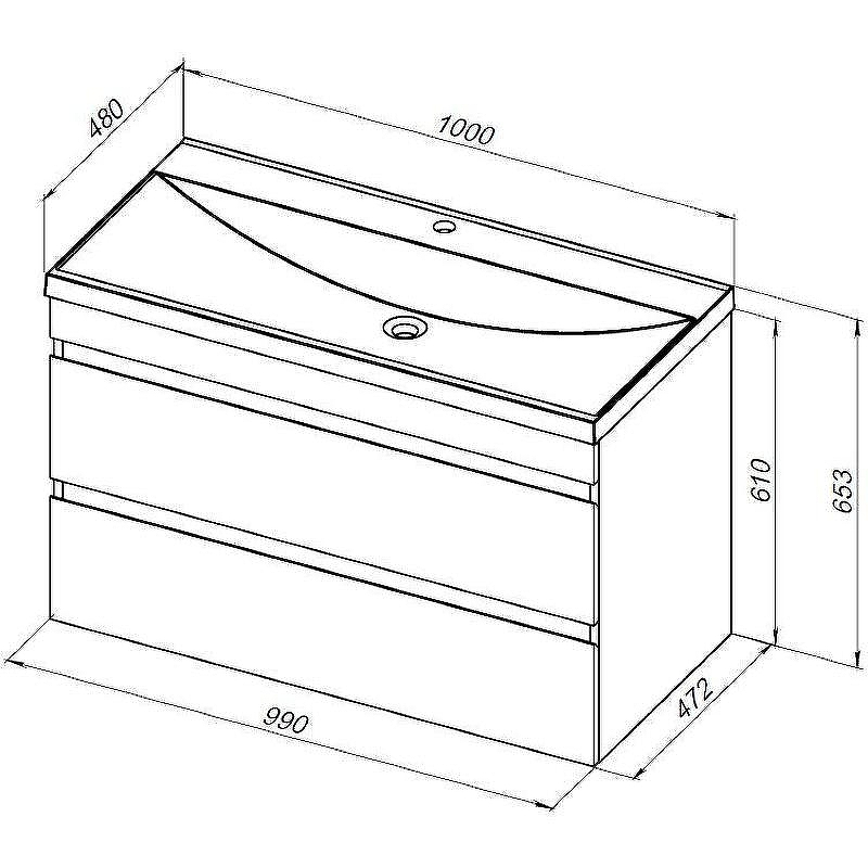 Тумба под раковину Aquanet Нота New 100 334194 подвесная Дуб веллингтон табак, купить, цена, заказать, магазин, доставка, скидка, промокод, купить, цена, заказать, магазин, доставка, скидка, промокод