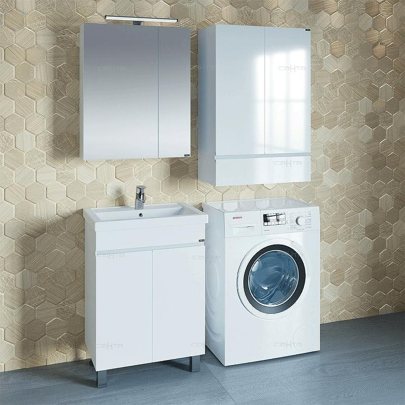 Тумба под раковину СанТа Марс 60 700240 Белая, купить, цена, заказать, магазин, доставка, скидка, промокод, купить, цена, заказать, магазин, доставка, скидка, промокод