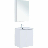 Комплект мебели для ванной Aquanet Алвита New 60 274220 подвесной Белый матовый, купить, цена, заказать, магазин, доставка, скидка, промокод, купить, цена, заказать, магазин, доставка, скидка, промокод