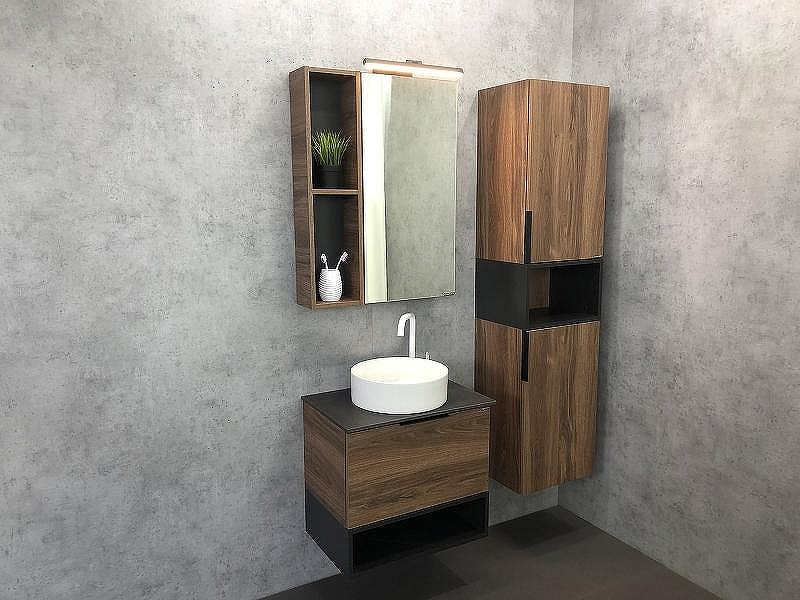 Зеркальный шкаф Comforty Штутгарт 60 00004151036 Дуб темно-коричневый, купить, цена, заказать, магазин, доставка, скидка, промокод, купить, цена, заказать, магазин, доставка, скидка, промокод