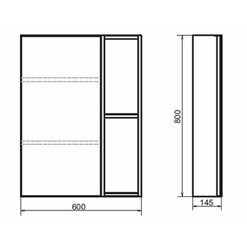 Зеркальный шкаф Comforty Штутгарт 60 00004151036 Дуб темно-коричневый, купить, цена, заказать, магазин, доставка, скидка, промокод, купить, цена, заказать, магазин, доставка, скидка, промокод