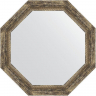 Зеркало Evoform Octagon 63х63 BY 3665 в багетной раме - Старое дерево с плетением 70, купить, цена, заказать, магазин, доставка, скидка, промокод, купить, цена, заказать, магазин, доставка, скидка, промокод