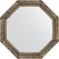 Зеркало Evoform Octagon 63х63 BY 3665 в багетной раме - Старое дерево с плетением 70, купить, цена, заказать, магазин, доставка, скидка, промокод, купить, цена, заказать, магазин, доставка, скидка, промокод