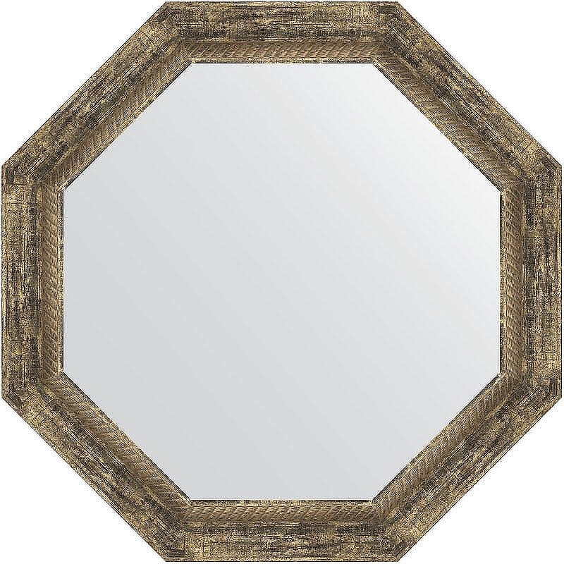 Зеркало Evoform Octagon 63х63 BY 3665 в багетной раме - Старое дерево с плетением 70, купить, цена, заказать, магазин, доставка, скидка, промокод, купить, цена, заказать, магазин, доставка, скидка, промокод