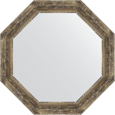 Зеркало Evoform Octagon 63х63 BY 3665 в багетной раме - Старое дерево с плетением 70