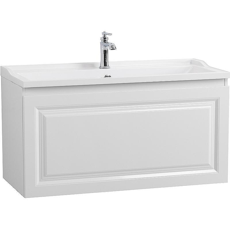 Тумба под раковину Cezares Giubileo 100 GIUBILEO-N-100-1C-SO-BL подвесная Bianco Opaco, купить, цена, заказать, магазин, доставка, скидка, промокод, купить, цена, заказать, магазин, доставка, скидка, промокод