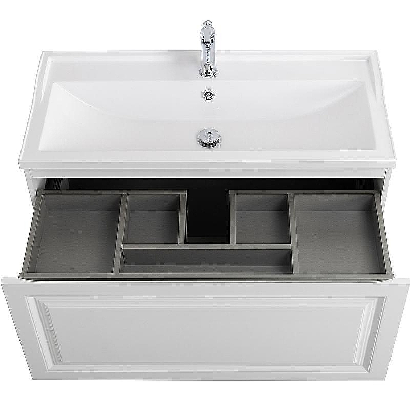 Тумба под раковину Cezares Giubileo 100 GIUBILEO-N-100-1C-SO-BL подвесная Bianco Opaco, купить, цена, заказать, магазин, доставка, скидка, промокод, купить, цена, заказать, магазин, доставка, скидка, промокод