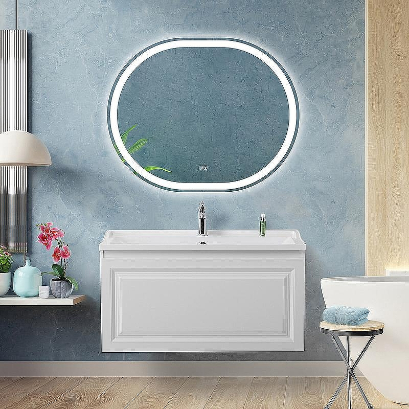 Тумба под раковину Cezares Giubileo 100 GIUBILEO-N-100-1C-SO-BL подвесная Bianco Opaco, купить, цена, заказать, магазин, доставка, скидка, промокод, купить, цена, заказать, магазин, доставка, скидка, промокод