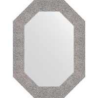 Зеркало Evoform Octagon 56x76 BY 7185 в багетной раме - Чеканка серебряная 90, купить, цена, заказать, магазин, доставка, скидка, промокод, купить, цена, заказать, магазин, доставка, скидка, промокод