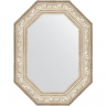 Зеркало Evoform Polygon 80х60 BY 7253 в багетной раме - Виньетка серебро 109, купить, цена, заказать, магазин, доставка, скидка, промокод, купить, цена, заказать, магазин, доставка, скидка, промокод