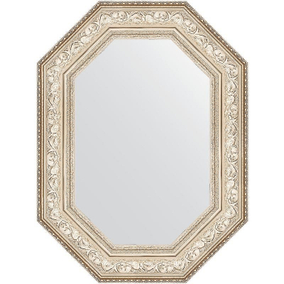 Зеркало Evoform Polygon 80х60 BY 7253 в багетной раме - Виньетка серебро 109