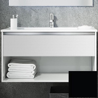 Тумба с раковиной SanVit Контур 90 kkont090 в цвете Ral подвесная Черный глянец, купить, цена, заказать, магазин, доставка, скидка, промокод, купить, цена, заказать, магазин, доставка, скидка, промокод