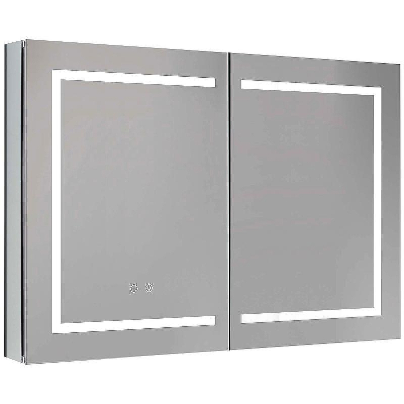 Зеркальный шкаф Aquatek 100 AQ7104-MLC с подсветкой Хром, купить, цена, заказать, магазин, доставка, скидка, промокод, купить, цена, заказать, магазин, доставка, скидка, промокод