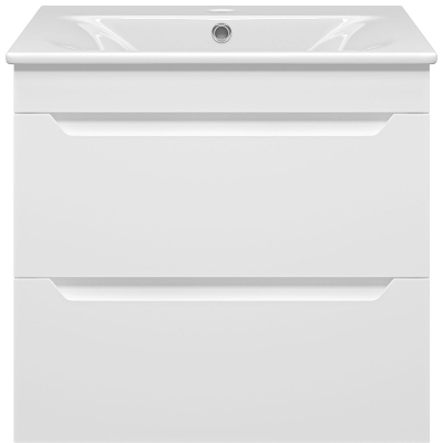 Тумба с раковиной Misty Бриз 60 УТ000023903 подвесная Белая матовая